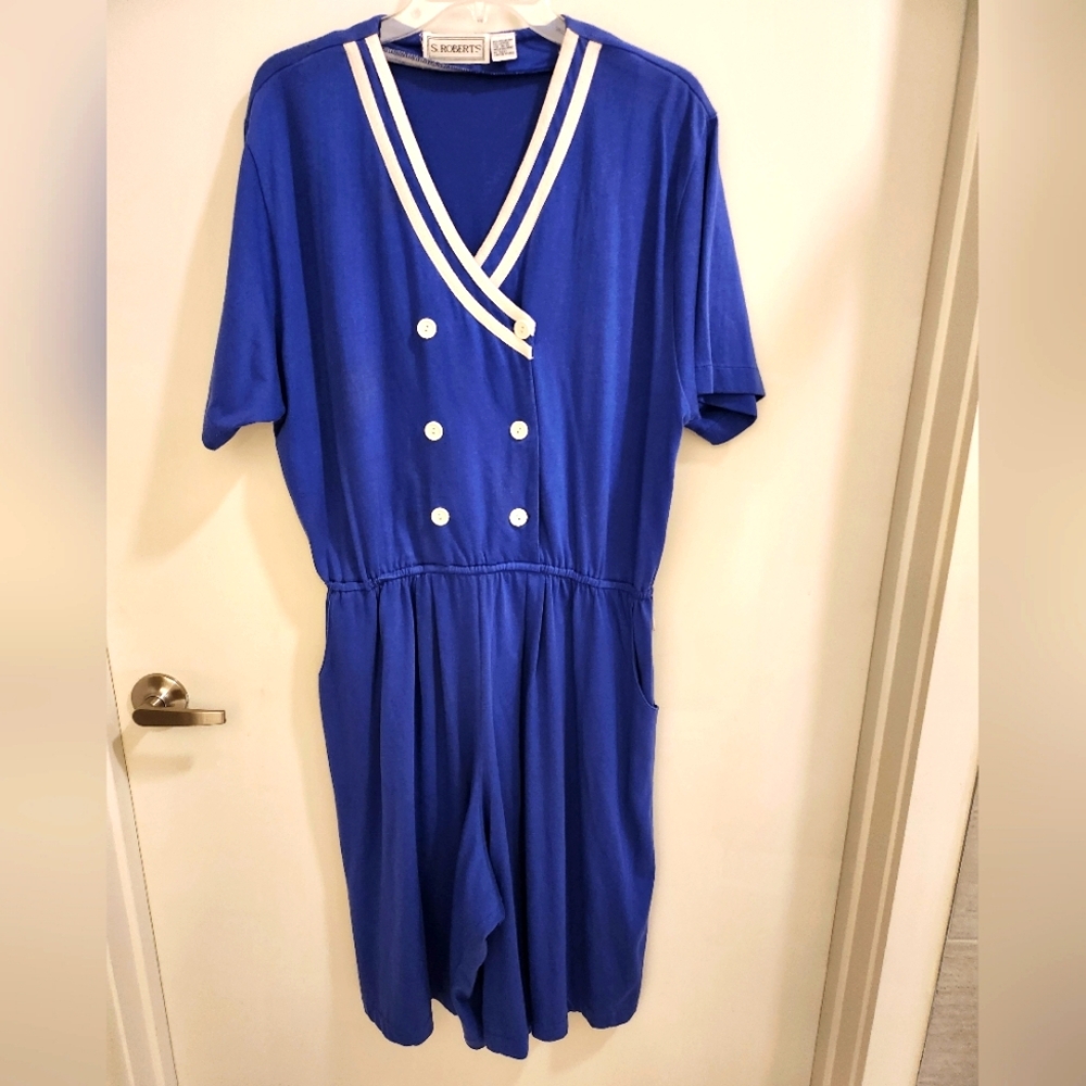 Vintage S Roberts Culotte Romper